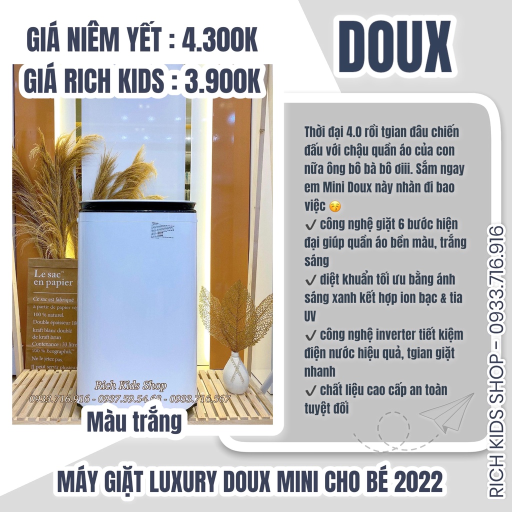 MÁY GIẶT MINI DOUX LUXURY