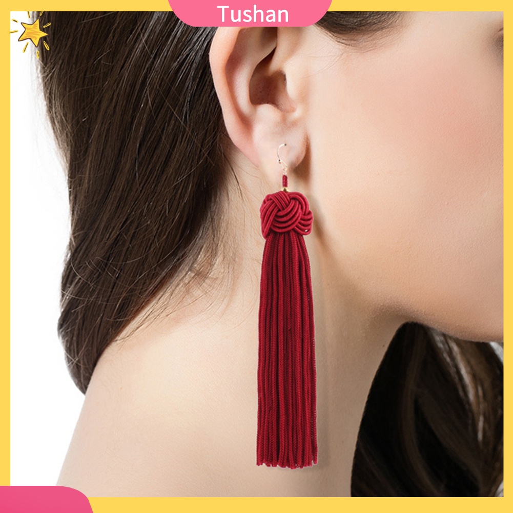 Khuyên tai phối tua phong cách Bohemian cổ điển dành cho nữ