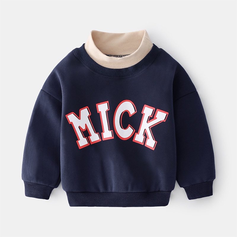 Áo nỉ cổ lọ lót nhung trẻ em hãng WAPYPY Áo cổ lọ lót nhung Kunkids