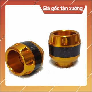 Gù chống đổ trước nhôm xe máy cảbon 1 đôi