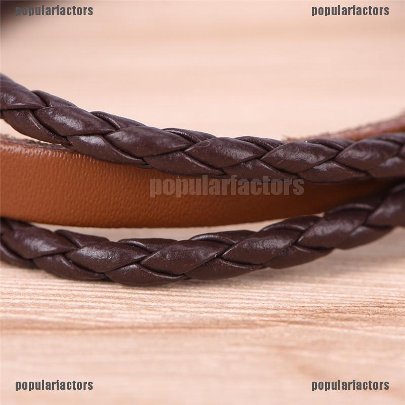 Vòng Tay Da Nhiều Lớp Thời Trang