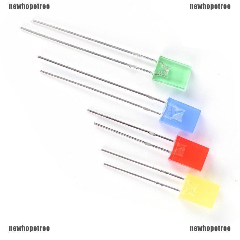 Set 100 đèn led đi ốt hình vuông chữ nhật nhiều màu chất lượng cao