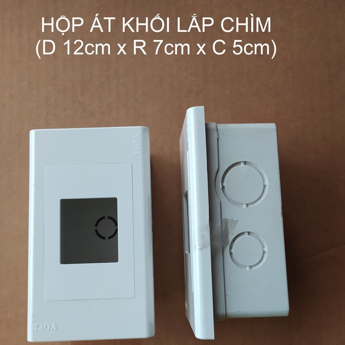 HỘP ATTOMAT LiOA LẮP ( NỔI - CHÌM) DÙNG CHO ÁT CÀI