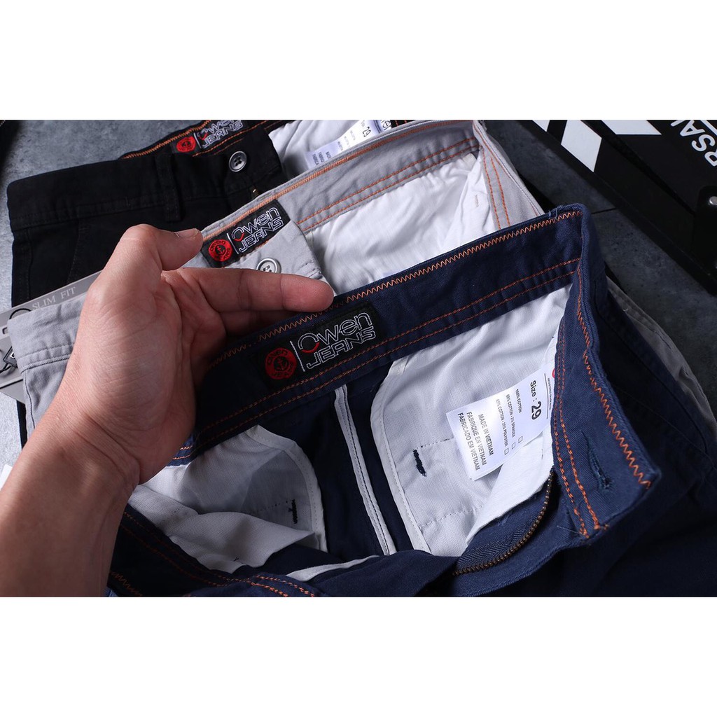 Quần Kaki Owen Chuẩn Hãng (7 màu), chất vải cotton cao cấp, co giãn, trẻ trung, dáng đứng năng động, lịch lãm | BigBuy360 - bigbuy360.vn