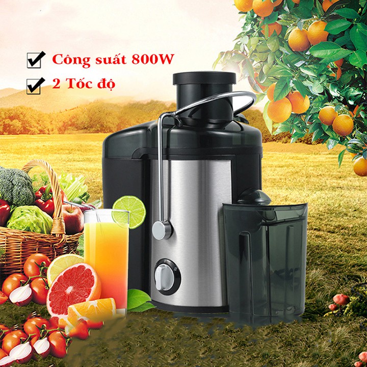 [Mã 253ELSALE hoàn 7% đơn 300K] Máy ép trái cây Sokany công suất 600W - Máy ép hoa quả, rau củ siêu bền