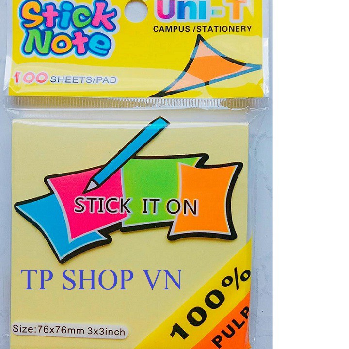 Giấy Note vàng nhiều kích cỡ