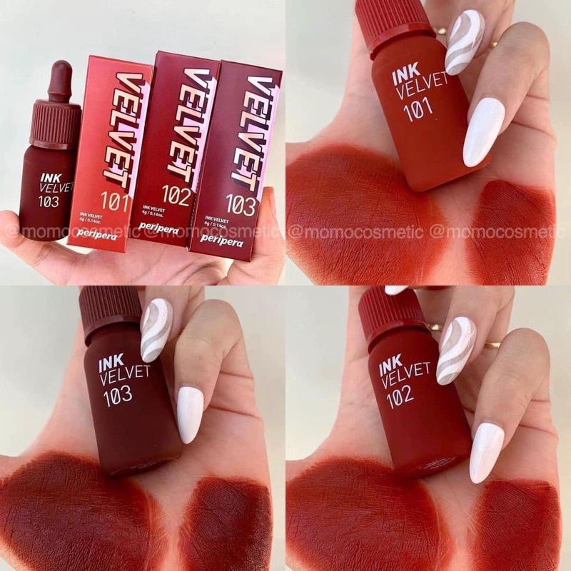 Son kem Peripera Ink Velvet bảng màu mới