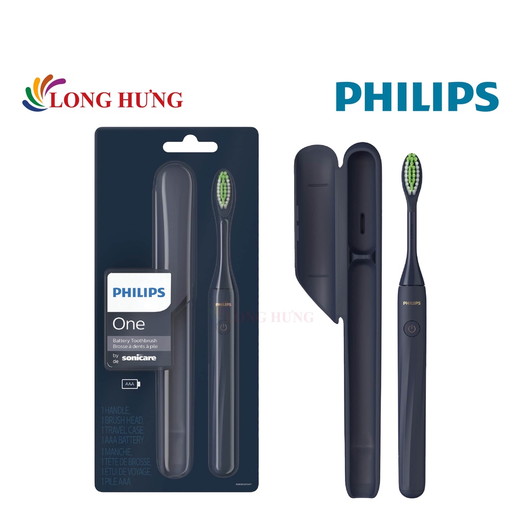 Bàn chải điện dùng pin Philips One Sonicare Battery Toothbrush HY1100 - Hàng nhập khẩu