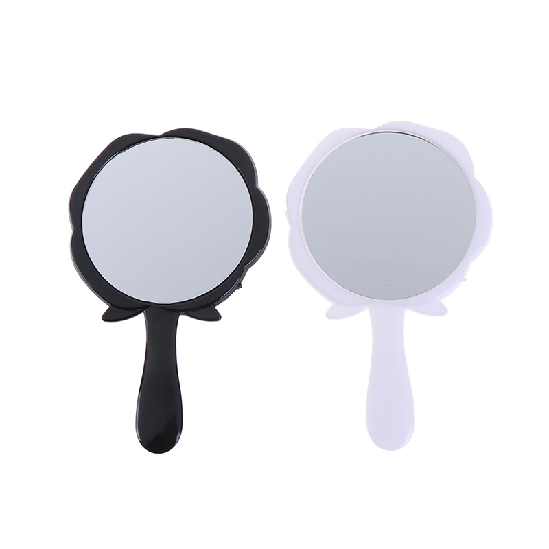 (Hàng Mới) Gương Trang Điểm Cầm Tay Họa Tiết Hoa Cổ Điển