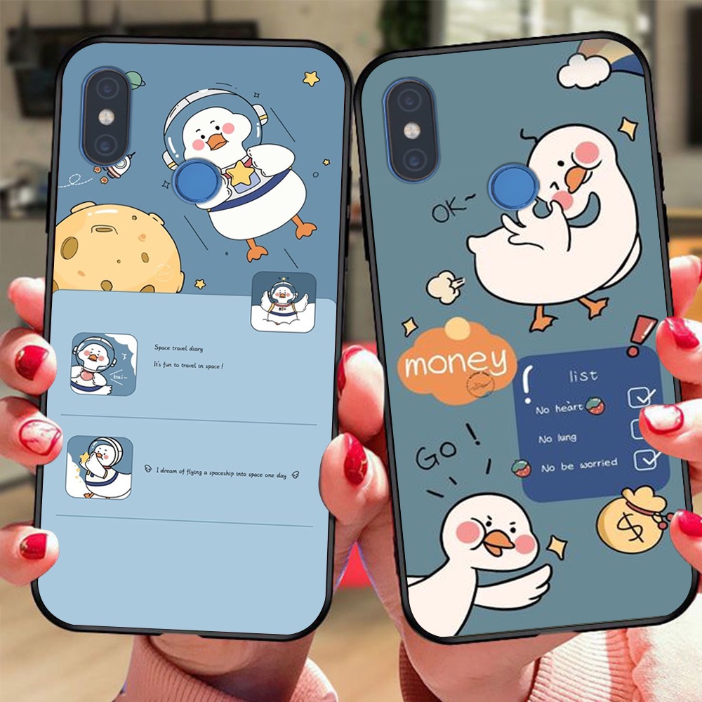 ốp lưng điện thoại Xiaomi mi 8 / mi 8 se bộ vịt xanh ngộ nghĩnh đáng yêu