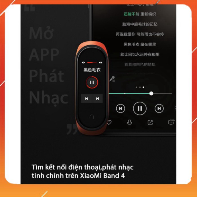 ƯU ĐAI DUY NHAT XiaoMi MiBand 4 đồng hồ thông minh band AI Màng hình 7 sắc Đo nhịp tim đo huyết bước chân app tập thể dụ