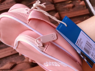 Túi đeo chéo Adidas hồng[full tag]