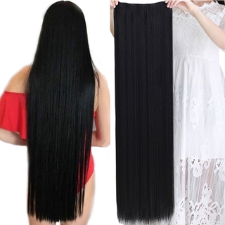 Tóc giả Wigsin thẳng dài 80cm có 5 kẹp chắc chắn