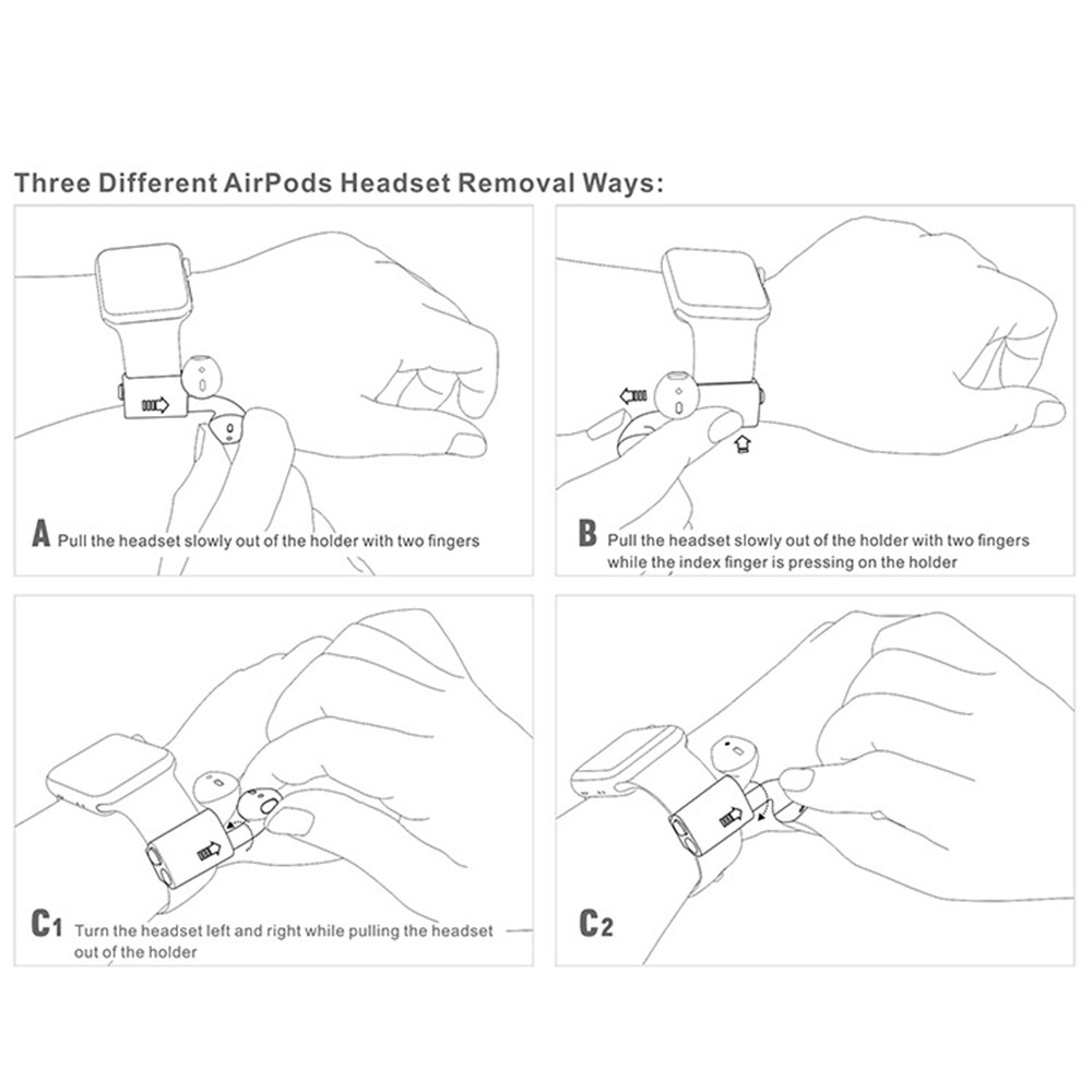 Phụ kiện silicone giữ chống thất lạc cho tai nghe Apple Airpods | BigBuy360 - bigbuy360.vn
