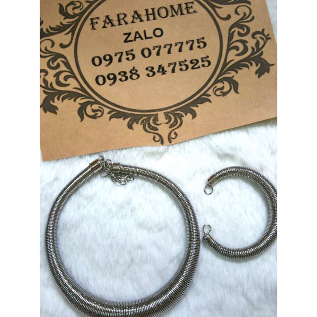Bộ vòng cổ kiềng cổ vòng tay thời trang