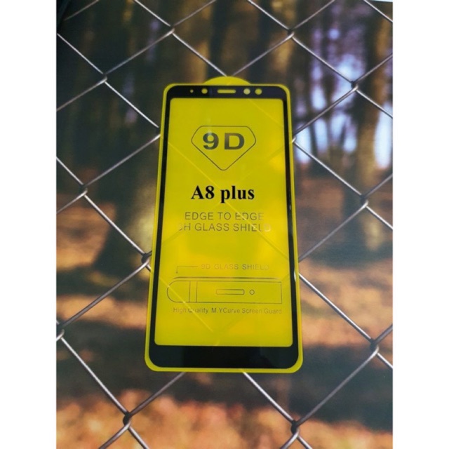 Kính cường lực full 9D Samsung A8+ 2018
