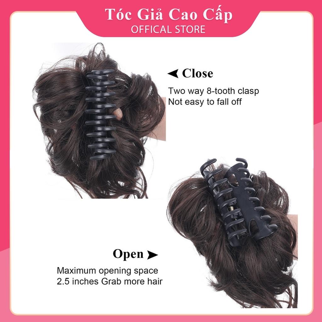 Tóc giả búi xoăn kẹp , có râu mẫu mới, DW207