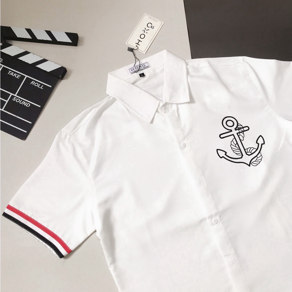 Áo sơ mi 3D tay ngắn cực đẹp , sang trọng , lịch sự cho các bạn trẻ KME FASHION