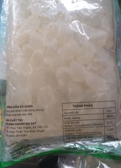 Hạt Đác Nấu Đường Rim sẵn gói 1kg- GIÒN NGON TOPPING CHO CHÈ