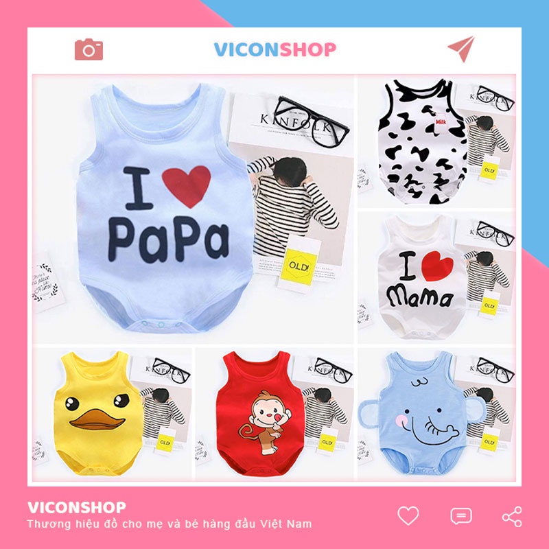 Body Chip Bodysuit Ngộ Nghĩnh Cho Bé Trai Và Bé Gái - [BDCHIP1]