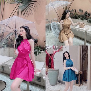 [Siêu Hot] Jum Cổ Yếm Trơn 3 Màu Siêu Xinh Có Ảnh Thật Kèm Video