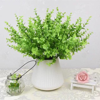 Cành cây bạch đàn nhân tạo lá nhỏ trang trí cao 30cm - Cây giả (1 cành 7 nhánh nhỏ)