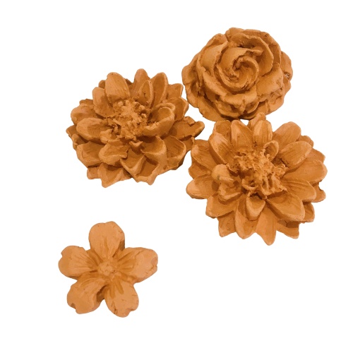Hoa gốm Terra cotta Green Farm hoa gốm khuếch tán tinh dầu chút chill tại bàn làm việc, phòng ngủ (set 2 bông)