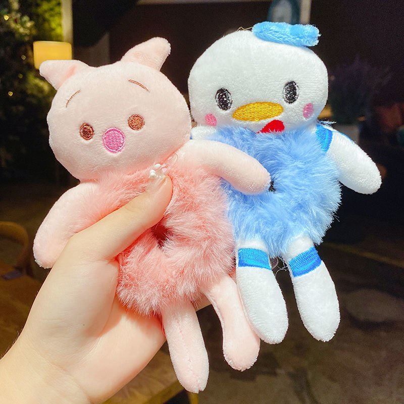 Buộc Tóc Thú bông lớn Hình Động Vật hoa quả Dễ Thương size lớn
