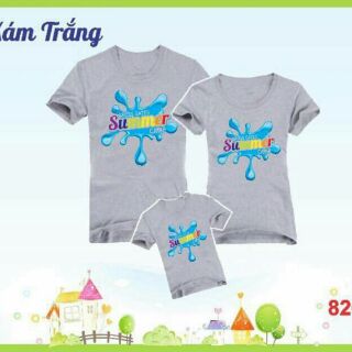Set 3 ao gia đình mùa hè