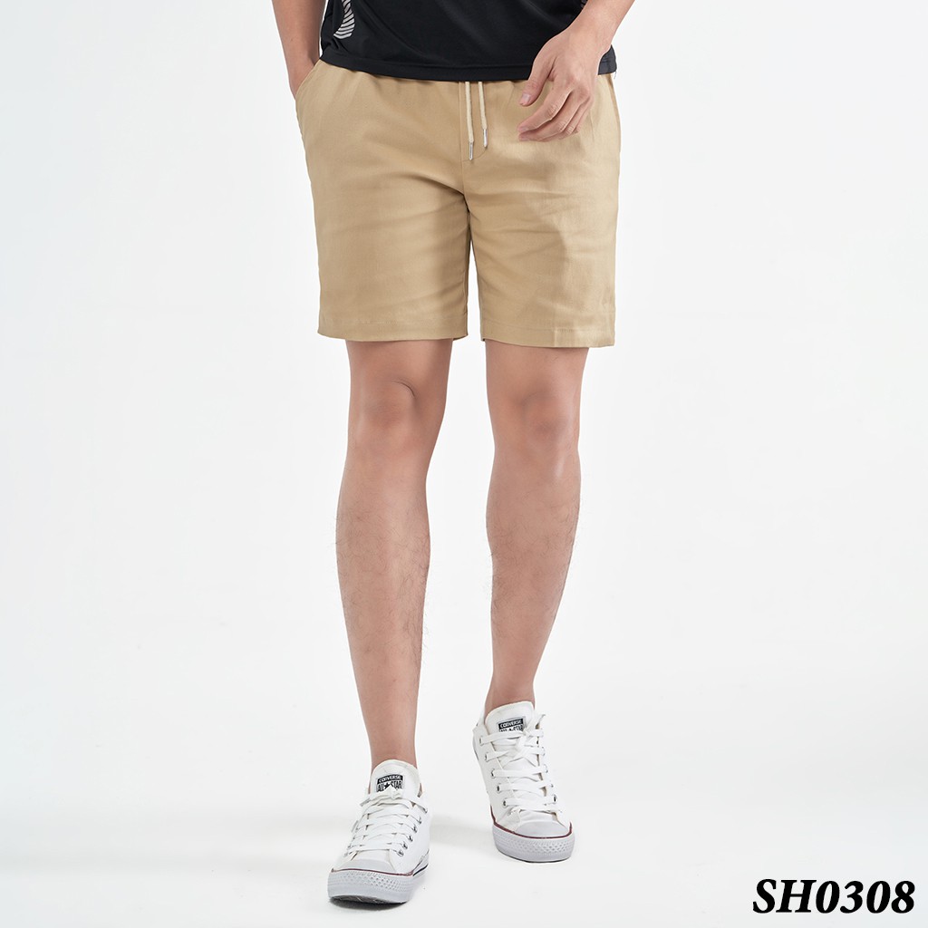 Quần Short Nam Kaki Dáng Ngắn ROUGH Phối Sọc Trắng 5 Màu Phong Cách Hàn Quốc | BigBuy360 - bigbuy360.vn