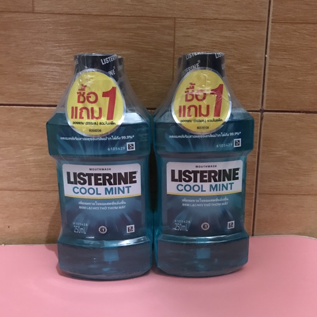 nước súc miệng hơi thở thơm mát Listerine Coolmint 250ml