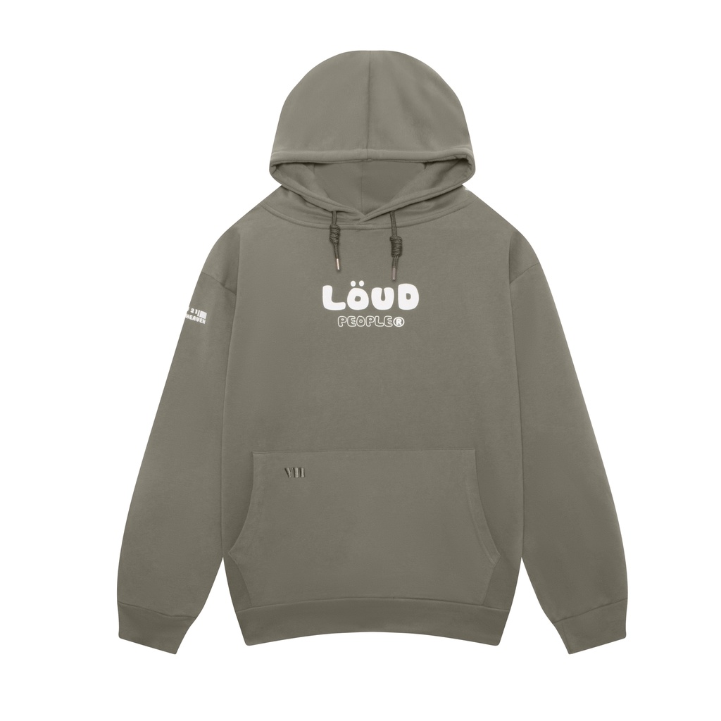 Áo hoodie LOUD Seven Heaven / Xám nâu