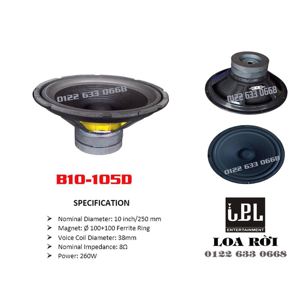 Loa bass rời IPL Bass 25 phi 100+100 C38x4 tầng XM B10-105D