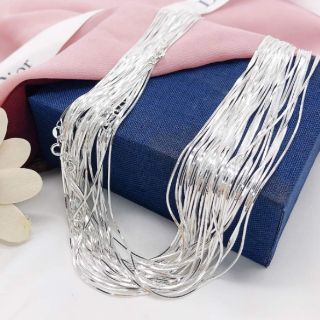 DÂY CHUYỀN BẠC CHO NỮ DÁNG MÌ HỘP