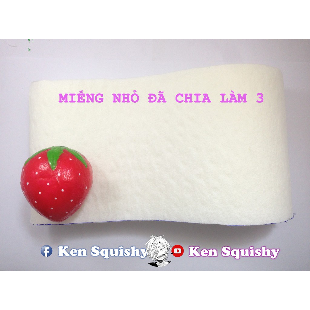 DIY Miếng Mút Ghi Nhớ Chậm Tăng Làm Squishy Handmade Cỡ Nhỏ