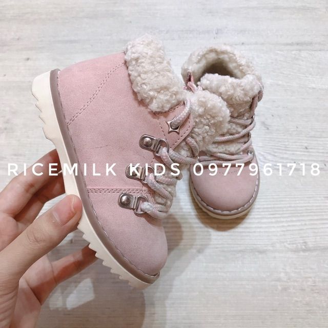 [XẢ SOCK] Giày cao cổ lót lông cừu Prmark cho bé