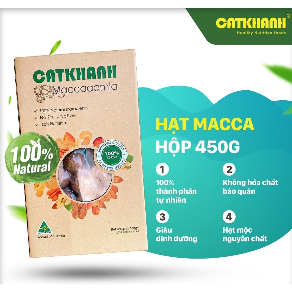 Hạt Macca hộp 450gr - Cát Khánh