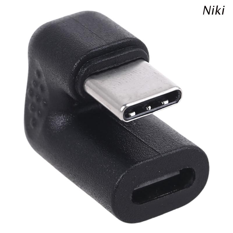 Đầu chuyển đổi Niki 180 độ USB 3.1 Type C đực sang cái cho điện thoại/máy tính bảng