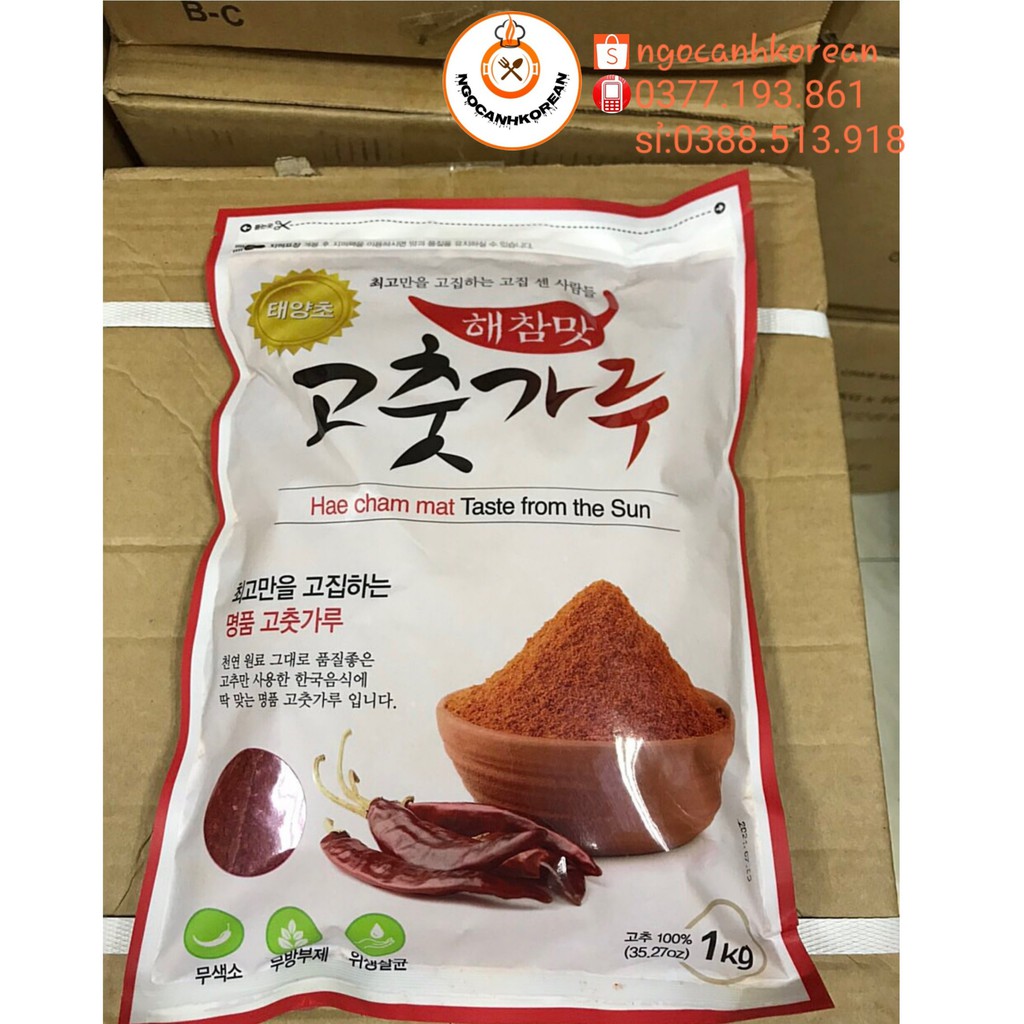 <SỈ TỪ 75k) Bột ớt heacham Mat Hàn Quốc Ngon Rẻ nhất thị trường