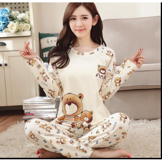 BỘ NGỦ NỮ THỜI TRANG HỌA TIẾT DỄ THƯƠNG