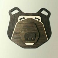 Đầu thú treo tường decor Gỗ
