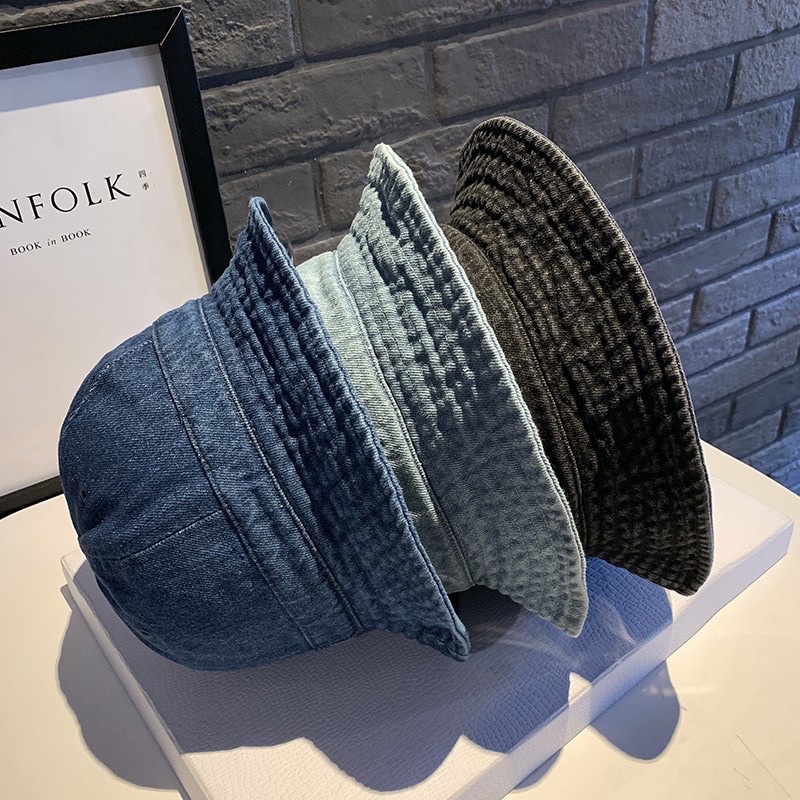 Nón Bucket jean Rộng Vành Chống Nắng