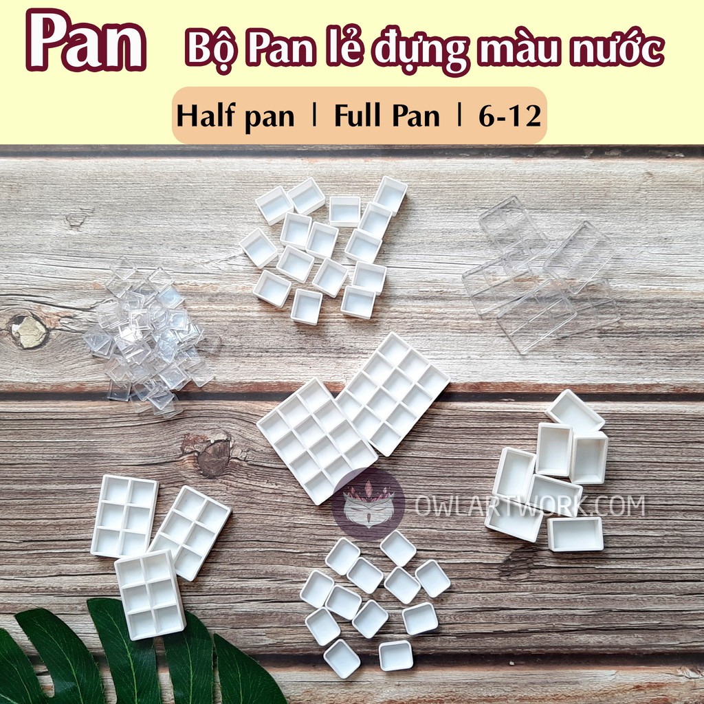 Bộ Pocket - Pan Rỗng Đựng Màu Nước