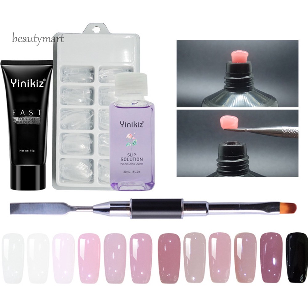 [Hàng mới về] Bộ gel đắp mỏng kèm dụng cụ làm móng chuyên dụng