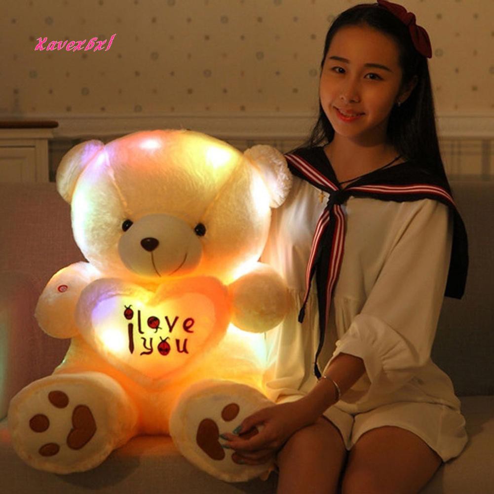 Gấu Bông I Love You Có Đèn Phát Sáng Đáng Yêu