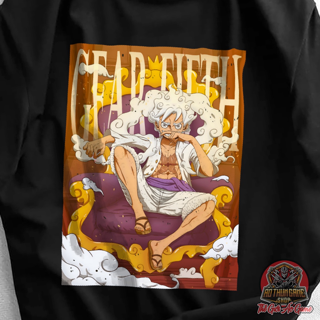 Áo one piece luffy gear 5 nika nam nữ Áo thun one piece luffy trắng đen form rộng unisex cotton co giãn thoáng mát TGAG