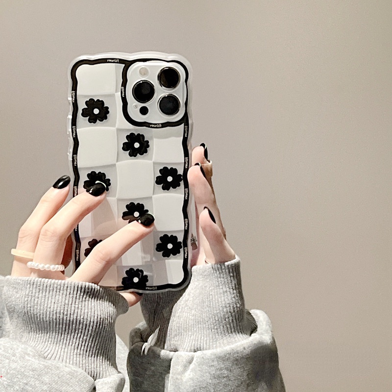 Ốp Điện Thoại Trong Suốt In Hình Hoa Cúc Cho Iphone 13 12 11 Pro XS Max XR X 8 7 6