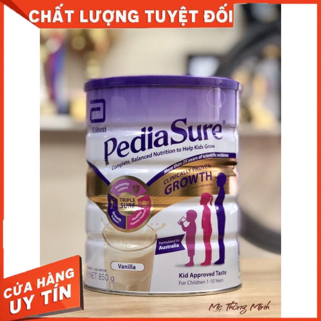 (FREESHIP+QUÀ+CHUẨN AIR) Sữa bột Pediasure nắp tím Úc hộp 800g