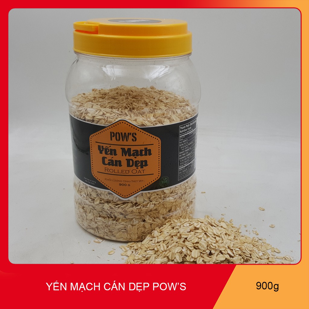 900gr Yến mạch Tươi cán dẹt Organic nhập khẩu 100% từ Úc.
