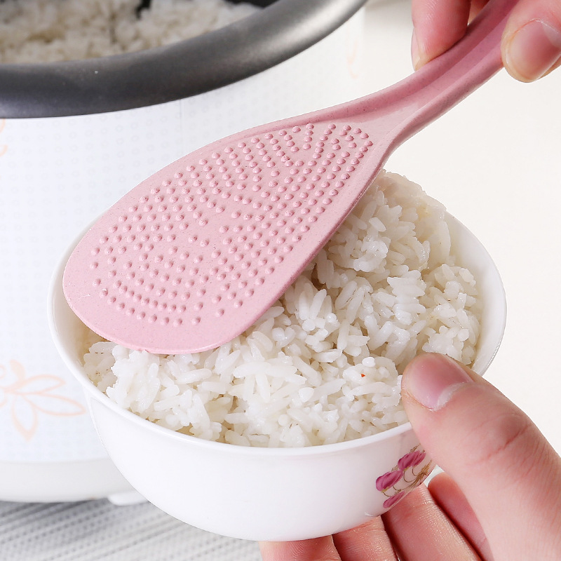 Wheat Straw Material Rice Spoon Kitchen Utensil Rice Paddle